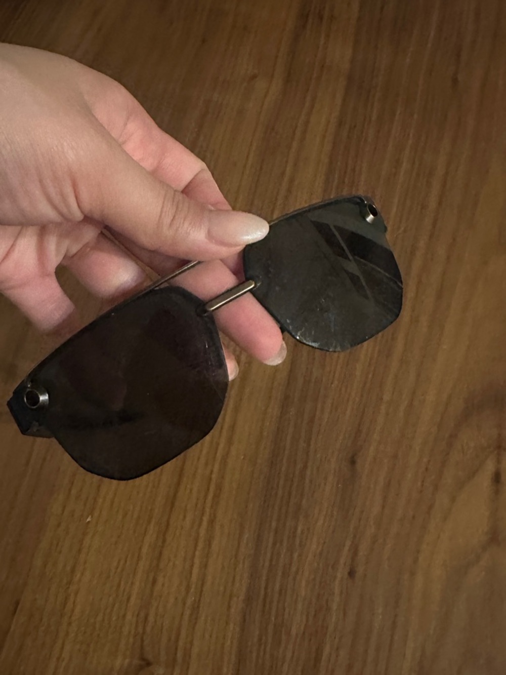 Oakley Black Rimless Sunglasses